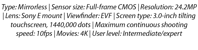 Sony Alpha A7 III Features