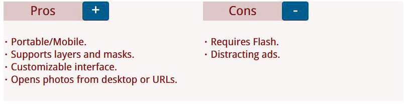 Pixlr Pros and Cons