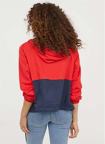 A curly hair girl before image masking service
