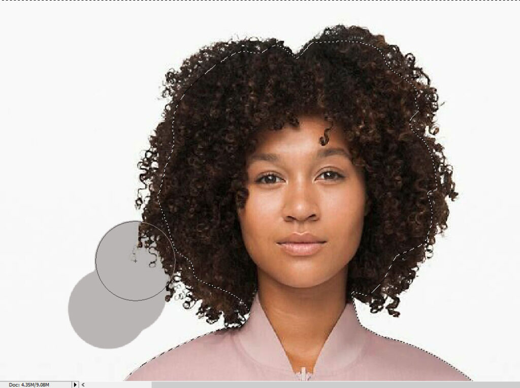 how to remove background from hair in photoshop tutorial Step 11