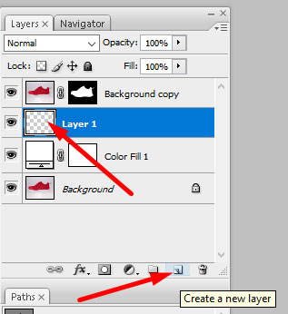 how to add shadow in photoshop Step 5 create shadow 1 new layer 1