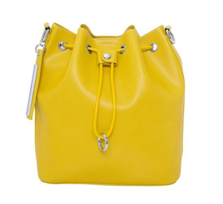 Yellow ladies bag after applying clipping path service