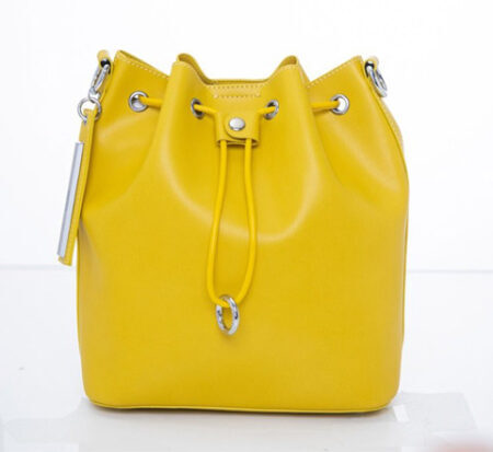 Yellow ladies bag before applying clipping path service