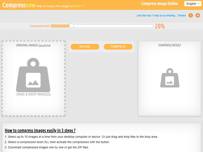CompressNow a free image optimizer