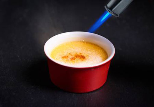 food photography tips blowtorch
