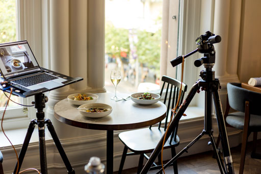 food photography tips camera tripod