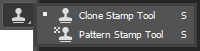 photoshop cc hidden tools under clone stamp tool