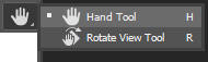 photoshop cc hidden tools under hand tool