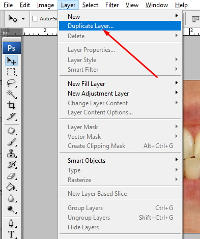 How to Whiten Teeth in Photoshop step 2