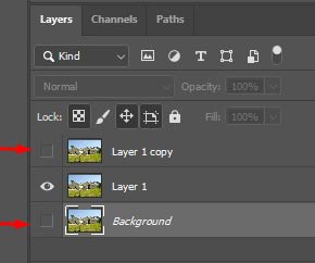 photoshop sky replacement Turn off layer