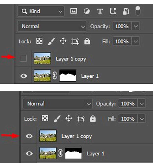 photoshop sky replacement active layer 1
