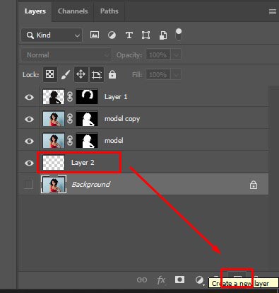 create new layer background